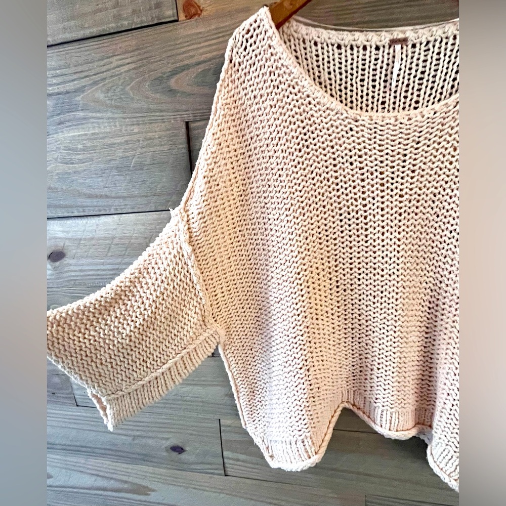 FREE PEOPLE LOOSE KNIT SWEATER - Picture 4 of 8